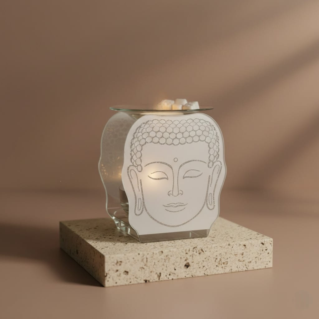 Brûle-parfum Bouddha miroir