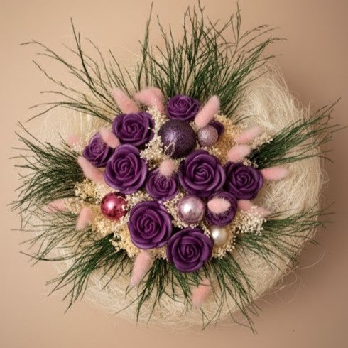 Orchidée noir et violette